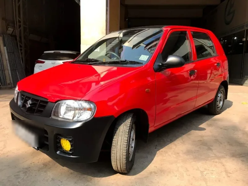 Maruti Alto with refinished front bumper at the Grand Automotive service centre, Panvel